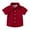 Red, variant on fatyb Boys Girls Button down Shirts with Pocket Short Sleeve Collar T Shirts Kids Summer Casual Tops