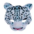 thumbnail image 1 of Máscara divertida de Halloween, máscara de Animal de leopardo de las nieves, máscara de media cara para fiesta de Carnaval de Pascua, 1 of 3