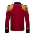 thumbnail image 3 of inhzoy Kids Boys Circus Ringmaster Uniforms Long Sleeve Tassels Jacket Coat Festival Party Role Play Costumes Red 14, 3 of 8