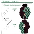 thumbnail image 3 of Anime Mens Demon Slayor Hoodie Sweatshirt Cosplay No Yaiba Pullover Hoodie for Men and Women, 3 of 10