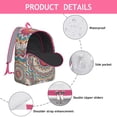 thumbnail image 4 of Fashion Forward Boho Mandala Floral Backpack with Laptop Sleeve, Big Capacity College Bookbag, Perfect for School and Work Essentials, Great Gift, 4 of 5
