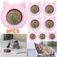 thumbnail image 1 of Juguete Con Hierba Gatera Giratorio 360 Forma Gatito Hierba Gatera Molares Digestivos Limpieza Dientes Diversión para Lamer (rosa), 1 of 9