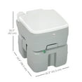 thumbnail image 3 of HOMCOM Réservoir de Toilette de Voyage Portable pour l'Extérieur avec Indicateur de Niveau, 3 of 10