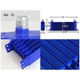 thumbnail image 2 of Spec-D Tuning OCL-7RW10BLU 7-Row 10 An Blue Powder-Coated Aluminum Engine/Transmission Racing Oil Cooler, 2 of 2