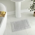 thumbnail image 2 of Hotel Style Organic Cotton Luxury 2-Piece Bath Rug Set, Platinum Silver, 2 of 9