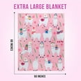 thumbnail image 2 of Koltose by Mash - Llama Throw Blanket, Fleece Fabric, XL 50”x 60”, Machine Washable, 2 of 7