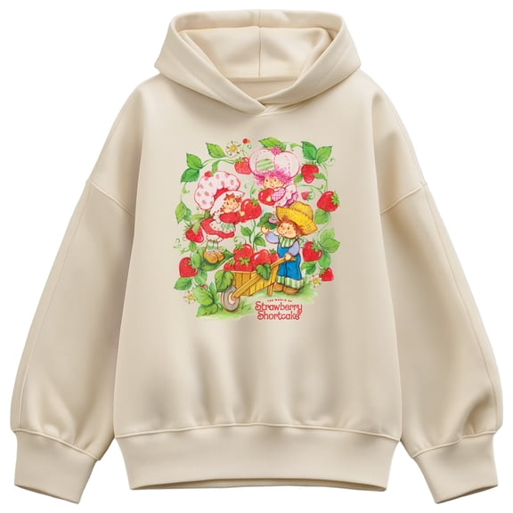 Strawberry Shortcake - In Strawberry Patch Oversized Fleece Hoodie Sweatshirt