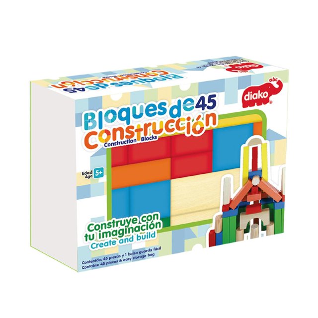 Bloques de Construccion DIAKO 45 Pzs Juego de Mesa