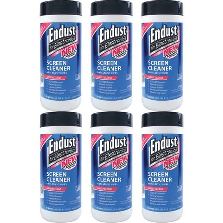 Endust 11506 Lcd And Plasma Monitor Cleaner Pop-up Wipes 6
