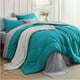 thumbnail image 1 of Juego de Edredón Bedsure King Size Reversible Turquesa de 7 Piezas, 1 of 7