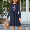 thumbnail image 2 of DISNIMO Kids Purple Butterfly Dress for Girls 13-14 Girl Dresses Long Sleeve Swing Dress Girls Collared Dress Fall Girl Midi Dresses for Children Girl Dresses Long Sleeve Skater Dress Girls Casual, 2 of 7