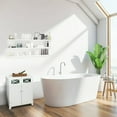thumbnail image 4 of Teamson Home Armoire de Salle de Bain Dawson, Rangement, Blanc, 4 of 5