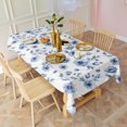 thumbnail image 3 of Pioneer Flower Floral Print Pattern Rectangle Tablecloth 60"x102", Waterproof Polyester Table Cloth, Wipeable Spillproof for Dining Camping Indoor Outdoor, 3 of 6