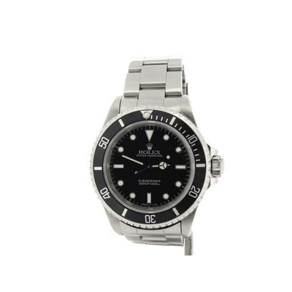 Pre-Owned Mens Rolex Stainless Steel Submariner Black 14060