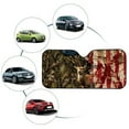 thumbnail image 4 of Xoenoiee Deer Camo American Flag Pattern Car Windshield Sun Shade Foldable Auto Front Windshield Shade for Sun, Heat and UV Rays, Sunshade for Car Front Window and Interior Sun Protection, 4 of 7