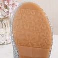 thumbnail image 7 of CAICJ98 Dress Shoes for Girls Wedding Party Heel Mary Jane Glitter Flower Toddler Girls Princess Shoes Blue,5.5(Little Kid/Big Kid), 7 of 7