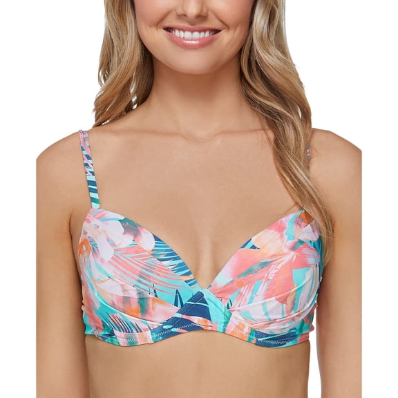 Raisins MULTI Juniors' Vieques Moonshadow Underwire Bikini Swim Top, US Medium