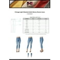 thumbnail image 2 of MixMatchy Women's Vintage Light Washed Ankle Skinny Denim Jeans, 2 of 7