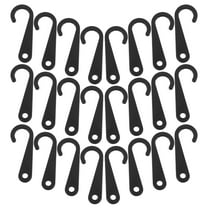 WHAMVOX 500Pcs Clear Plastic Sock Display Hooks J-Shaped for Retail Hanging Small Accessories