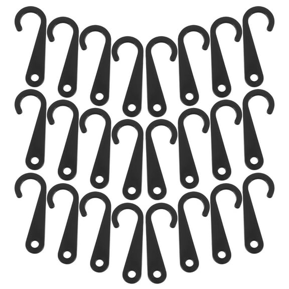 WHAMVOX 500Pcs Clear Plastic Sock Display Hooks J-Shaped for Retail Hanging Small Accessories
