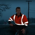 thumbnail image 4 of JORESTECH Hi-Vis Safety Quarter-Zip Sweater, ANSI Class 3 (Orange/Black, 4XL), 4 of 5