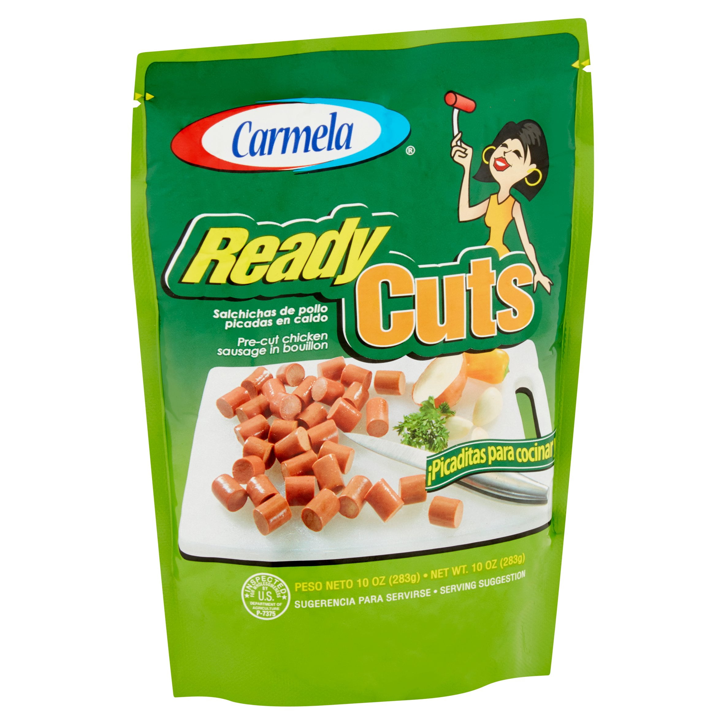 (4 pack) Carmela Ready Cuts Chicken Sausage, 10 oz Pouch