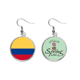 thumbnail image 1 of Colombia national flag America del sur país símbolo Mark patron Colgante decorativo temporada pendientes de primavera joyas Unbranded M, 1 of 3