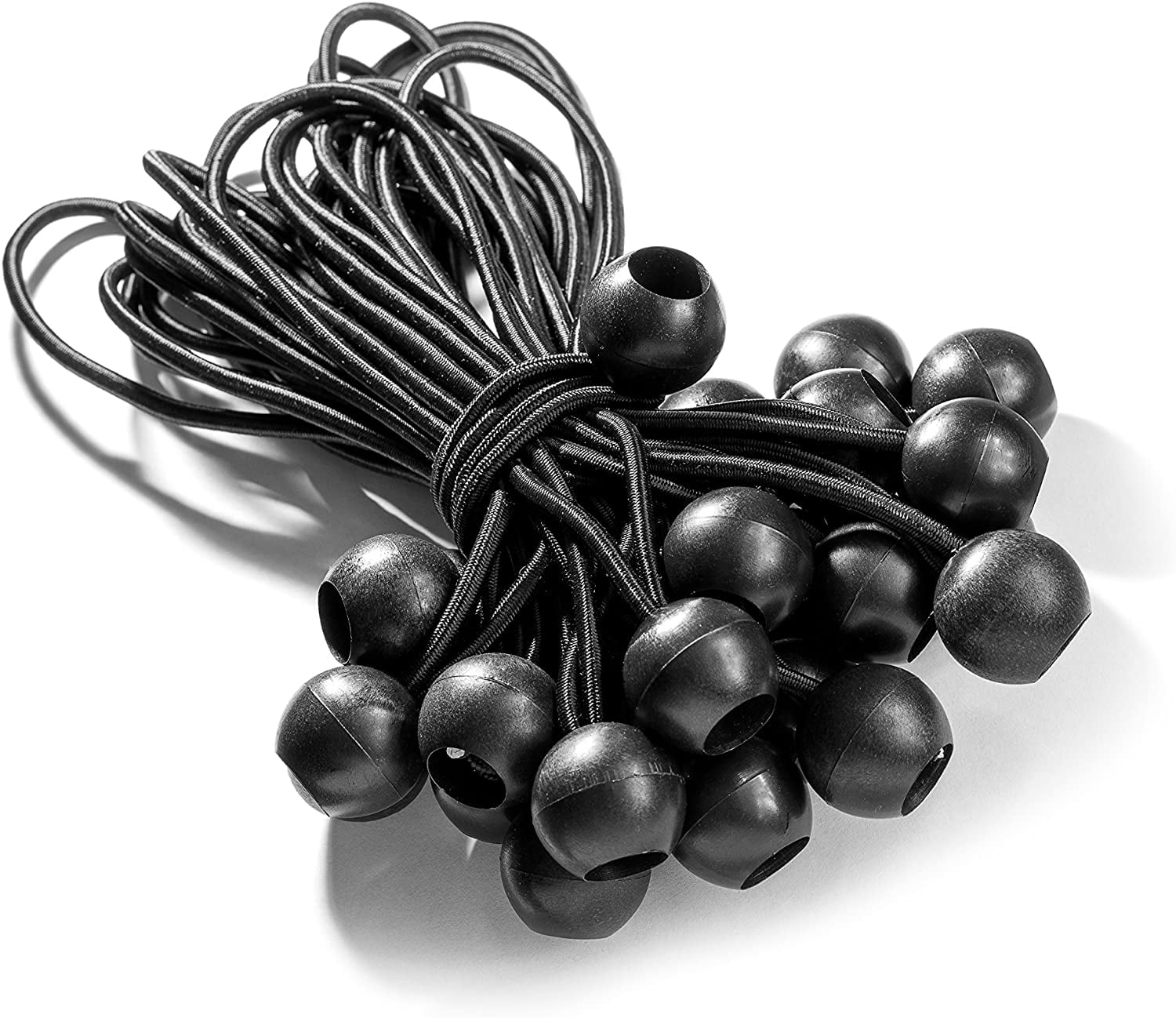 Cordon Élastique Noir 10 M - 3 Mm Avec 40 Serre-Câbles + 30 Clips | Pour Masques, Sacs, Bricolage