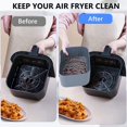 thumbnail image 3 of 2 Pcs Casserole en Silicone pour Friteuse à Air Chaud avec Poignée, Doublure Réutilisable en Silicone pour Friteuse à Air, Panier Rectangulaire Résistant à la Chaleur pour Friteuse à Air et 4 Tapis en Silicone, 3 of 9