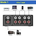 thumbnail image 4 of 4-Way Bi-Directional L/R Stereo Audio Selector, 4 of 9
