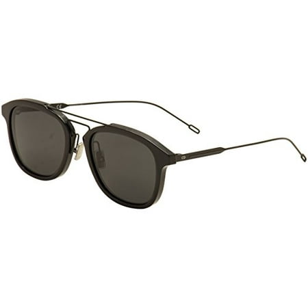Christian Dior Men's Black Tie 227/S OEC/Y1 Black/Matte Black Sunglasses 52mm