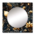 thumbnail image 2 of Designart "Celestial Azure IV" 0 Square Mirror For Wall Decor - Large Blue Square Printed Wall Mirror Art - Square Bohemian Mirror - Wall Mounted Square Large Mirror, 2 of 5