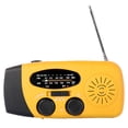 thumbnail image 1 of Radio con linterna solar de manivela de 1200 mAh y 3 LED para prevención de desastres y emergencias meteorológicas, 1 of 6