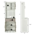 thumbnail image 2 of Gymax 3-Door 71'' Kitchen Buffet Pantry Storage Cabinet w/Hutch Adjustable Shelf White, 2 of 10