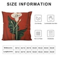 thumbnail image 5 of Fenyluxe Flower Fashion Style Dirt-Resistant Throw Pillow Covers for Couch Sofa Bed Living Room Bedroom Pillow Covers Year-Round Use Square Shape 1PC 20x20in, 5 of 5
