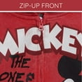 thumbnail image 5 of Disney Mickey Mouse Fleece Zip Up Hoodie Toddler to Big Kid, 5 of 5