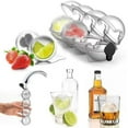 thumbnail image 1 of Maxcozy Ice Sphere Molds (4-Hole), Round Ice Hockey Balls for Whiskey, Scotch, Cocktails and Non-Alcoholic Beverages, Fun, Reusable, 1 of 7