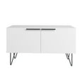 thumbnail image 4 of Manhattan Comfort Beekman 2 Shelves Engineered Wood Accent Cabinet in White, 4 of 5