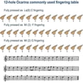 thumbnail image 5 of 12 Hole Alto C Ocarina Legend of Zelda Ocarina with Stand Music Book Neck String Zelda Ceramic Ocari, 5 of 5