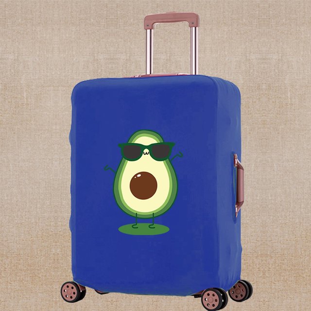 Luggage Cover Elasticity Dust-proof Trolley Protective Case Apply To 18-32 Inch Suitcase Avocado Print Travel Accessory Covers 8Avocado015 M (22-25inch)