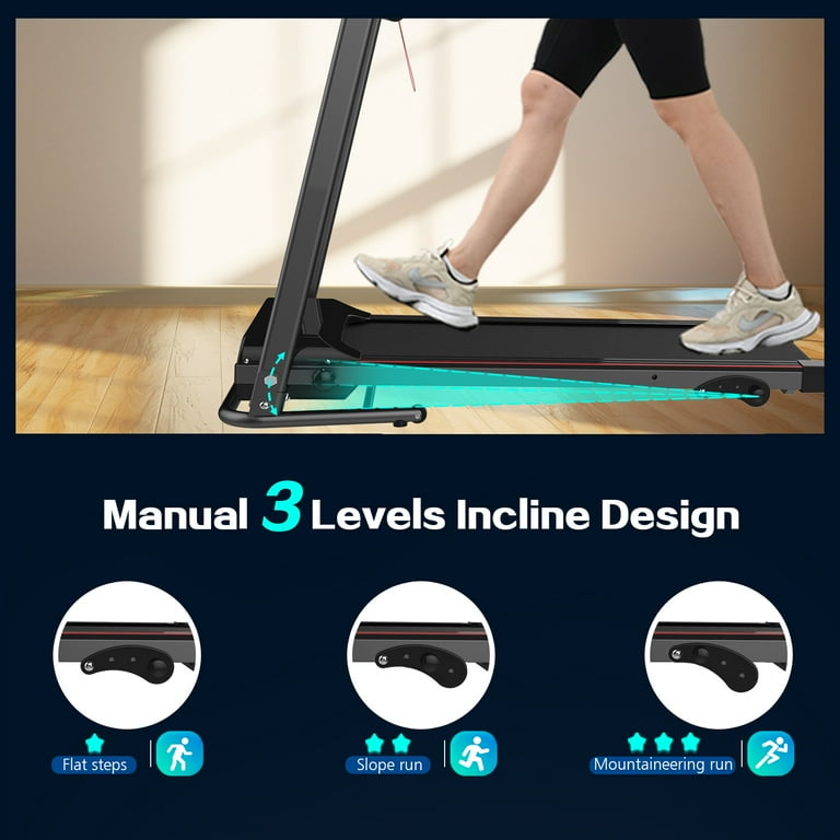 Fold flat treadmill with incline sale