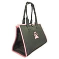 thumbnail image 3 of Pet Life ® 'Posh Paw' Elegant Leatherette Designer Fashion Travel Pet Dog Carrier Tote, 3 of 5