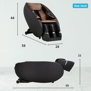 BestMassage Shiatsu Massage Chairs Full Body and Recliner Zero Gravity Massage Chair Electric with built-in Heart Foot Roller Air Massage Easy To Move For Home Office, Black