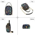 thumbnail image 3 of FORMRS Crossbody Bag for Women Quilted Travel Shoulder Cell Phone Purse with Chain Strap Handbag, Dark Blue Christmas, 3 of 7