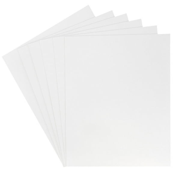 JAM Paper Glossy Two Pocket Folders, White, 6 per Pack