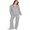 Khaki, variant on Casual Sets for Women V Neck Sweatshirt Wide Leg Pants Outfits Long Sleeve Tracksuit Sets S-2XL