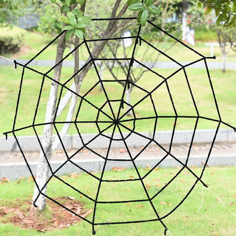 SUPERHOMUSE 1pc Black / White Creepy New Giant Spider  Halloween
