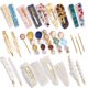 thumbnail image 1 of 28 PCS Hingwah Perlas y clips de pelo de resina acrílica, Barrettes de pelo hechos a mano, pasadores de cocodrilo de mármol, horquilla geométrica de cristal brillante, 1 of 5