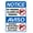 Warning Sign 5, variant on Bilingual NO TRESPASSING Authorized Personnel Only 8"x12" Metal Tin Sign, Security Restricted Access No.6562, Private Property Sign