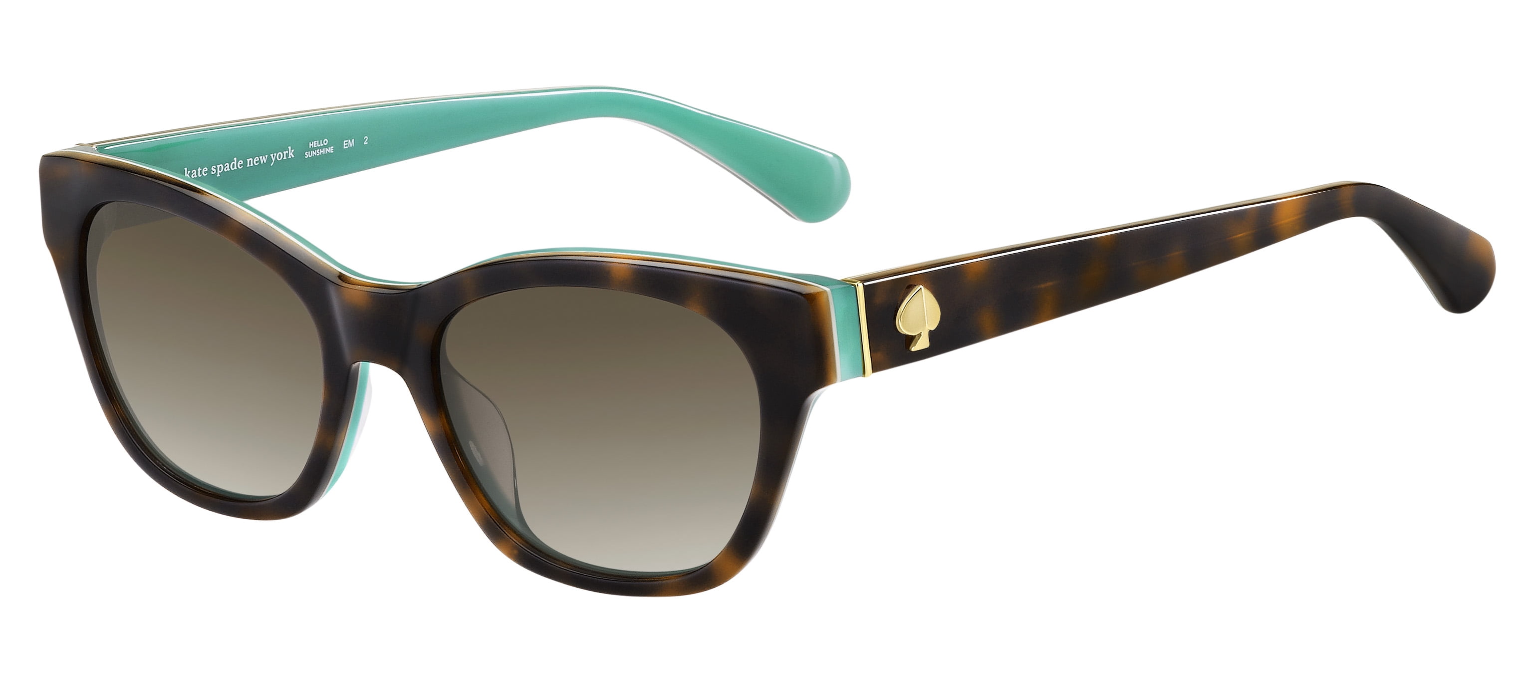 Kate Spade KS Jerri/S Plastic Womens Cat-Eye Sunglasses Havana Blue 50mm Adult